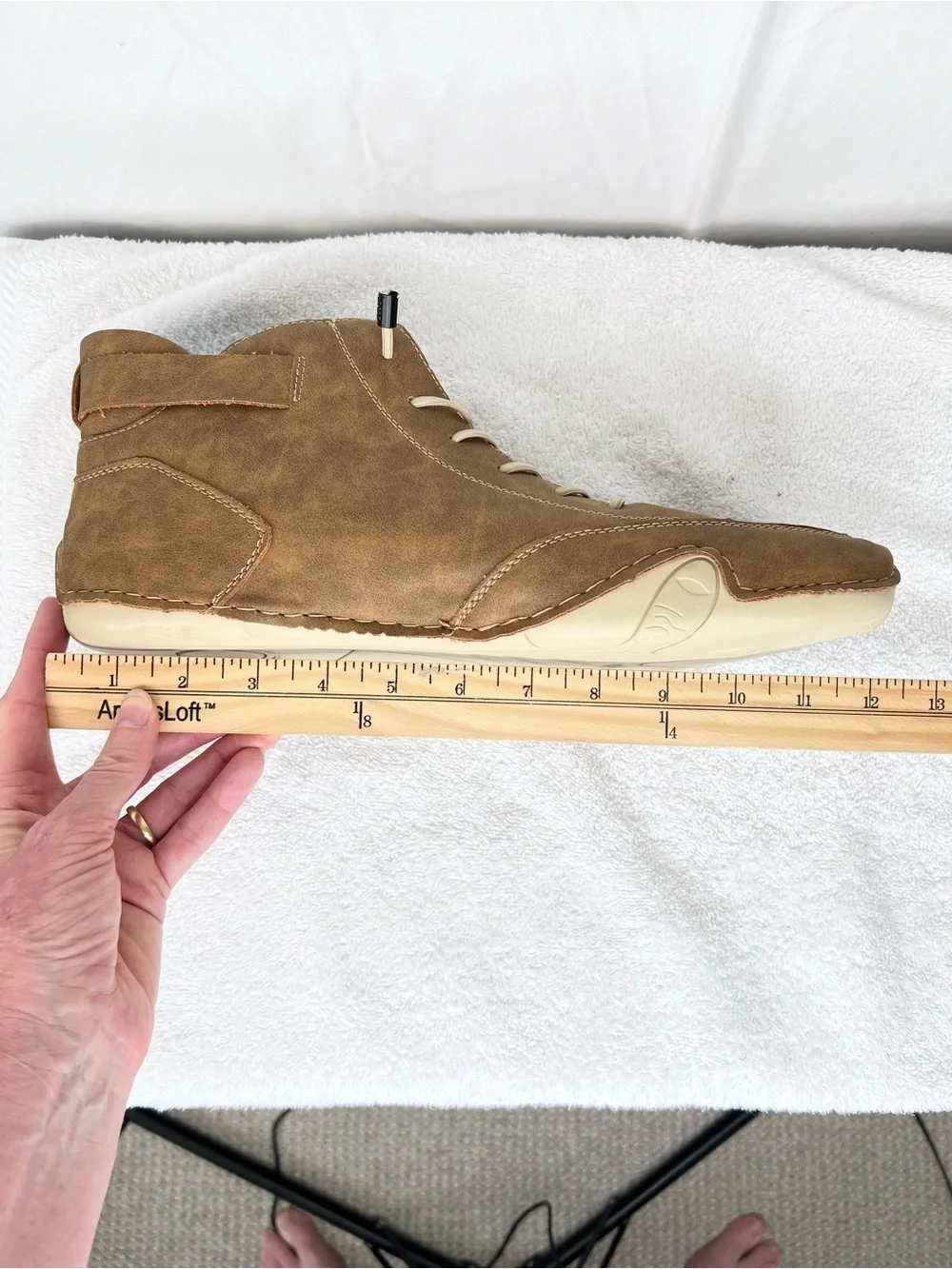 Salkin Lightweight Barefoot Shoes Mens 13 (47) Brown Lace Up High Top Comfort